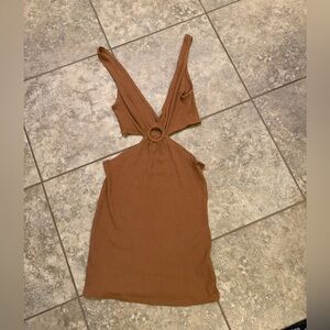 Pull&Bear Brown Mini Dress